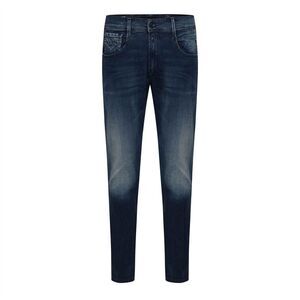 Replay Mens Anbass Cotton Blend Slim Jeans / Blue